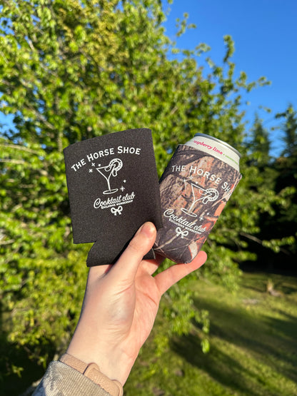 The Horse Shoe Cocktail Club Can Cooler | Western Beer Koozie