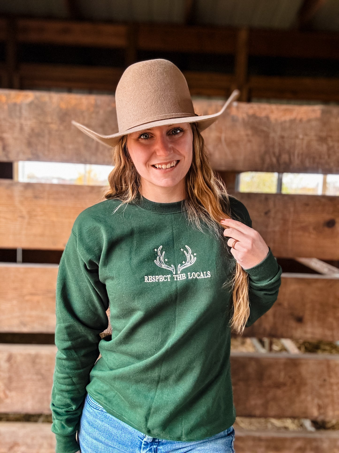 PREORDER - Respect the Locals Embroidered Crewneck