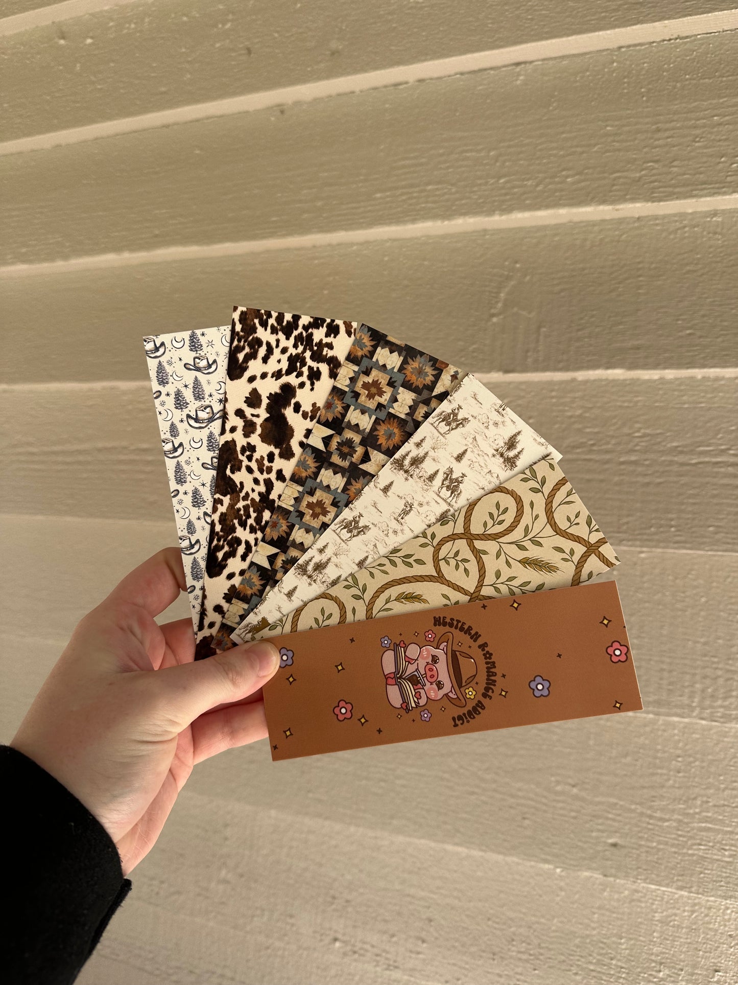 Western romance bookmark