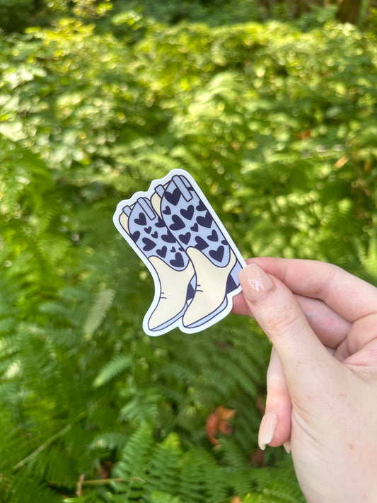 Blue Boots Sticker