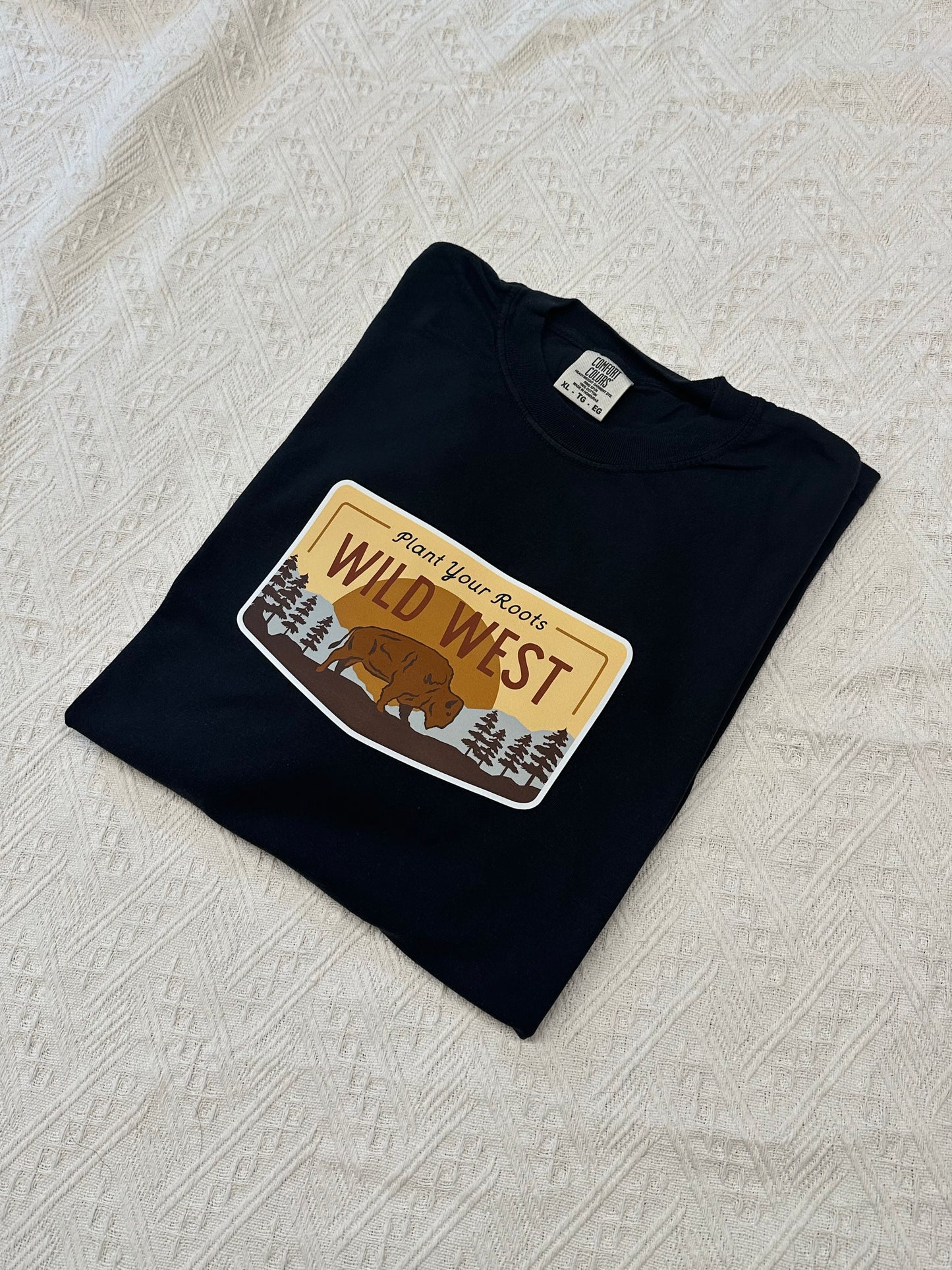 Wild West Comfort Colors Tee – Western Graphic T-Shirt