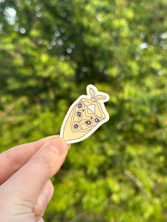 Blue bandana sticker