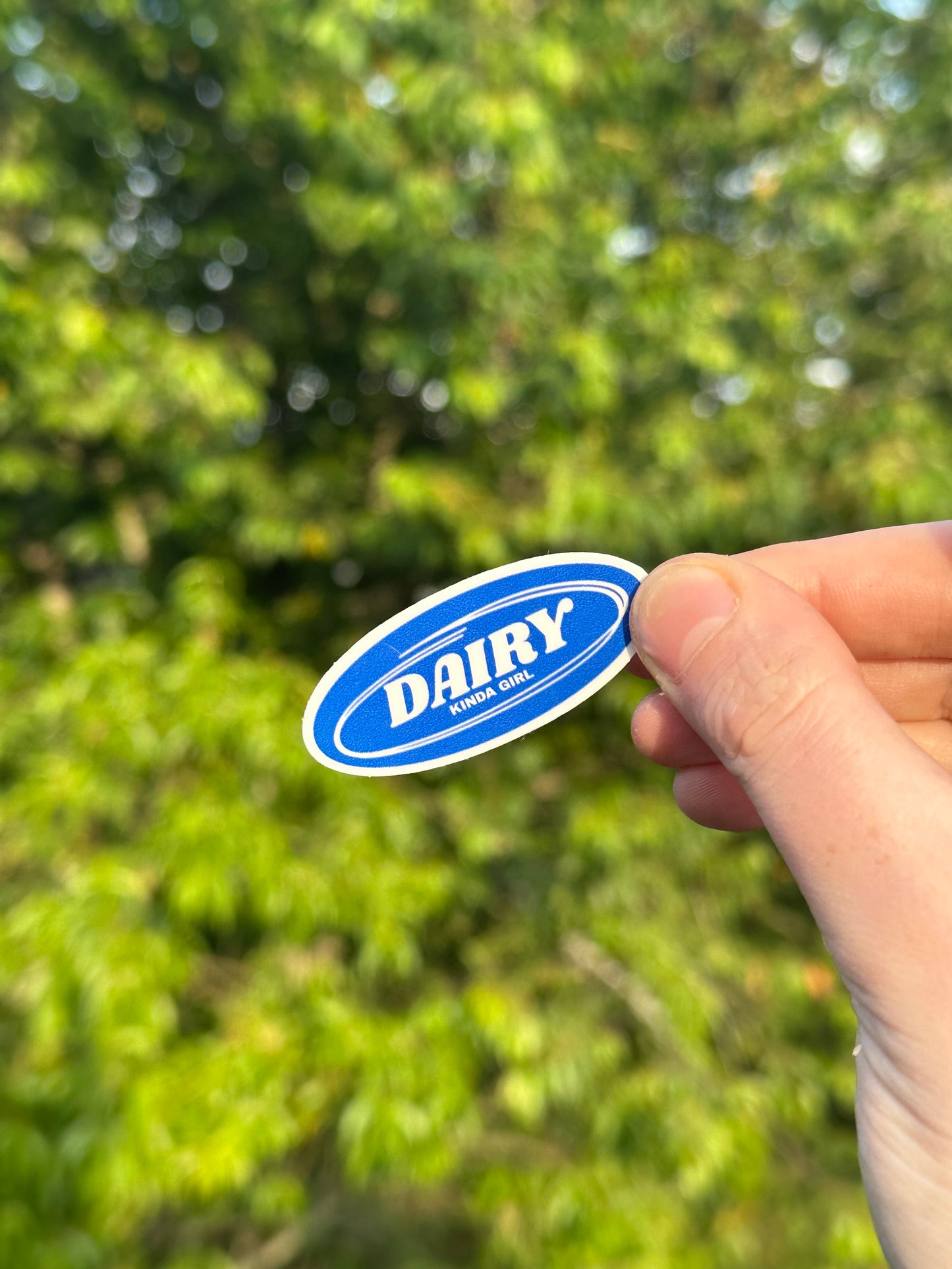 Blue cowboy hat sticker