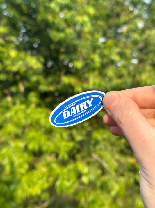 Blue cowboy hat sticker