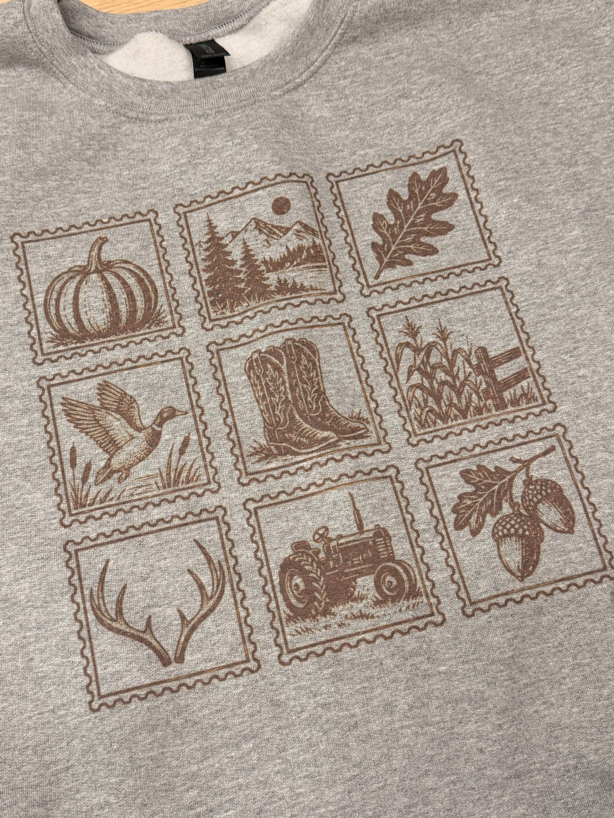 Fall stamps crewneck