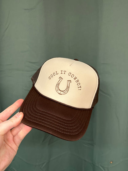 Cool it cowboy trucker hat - Destash