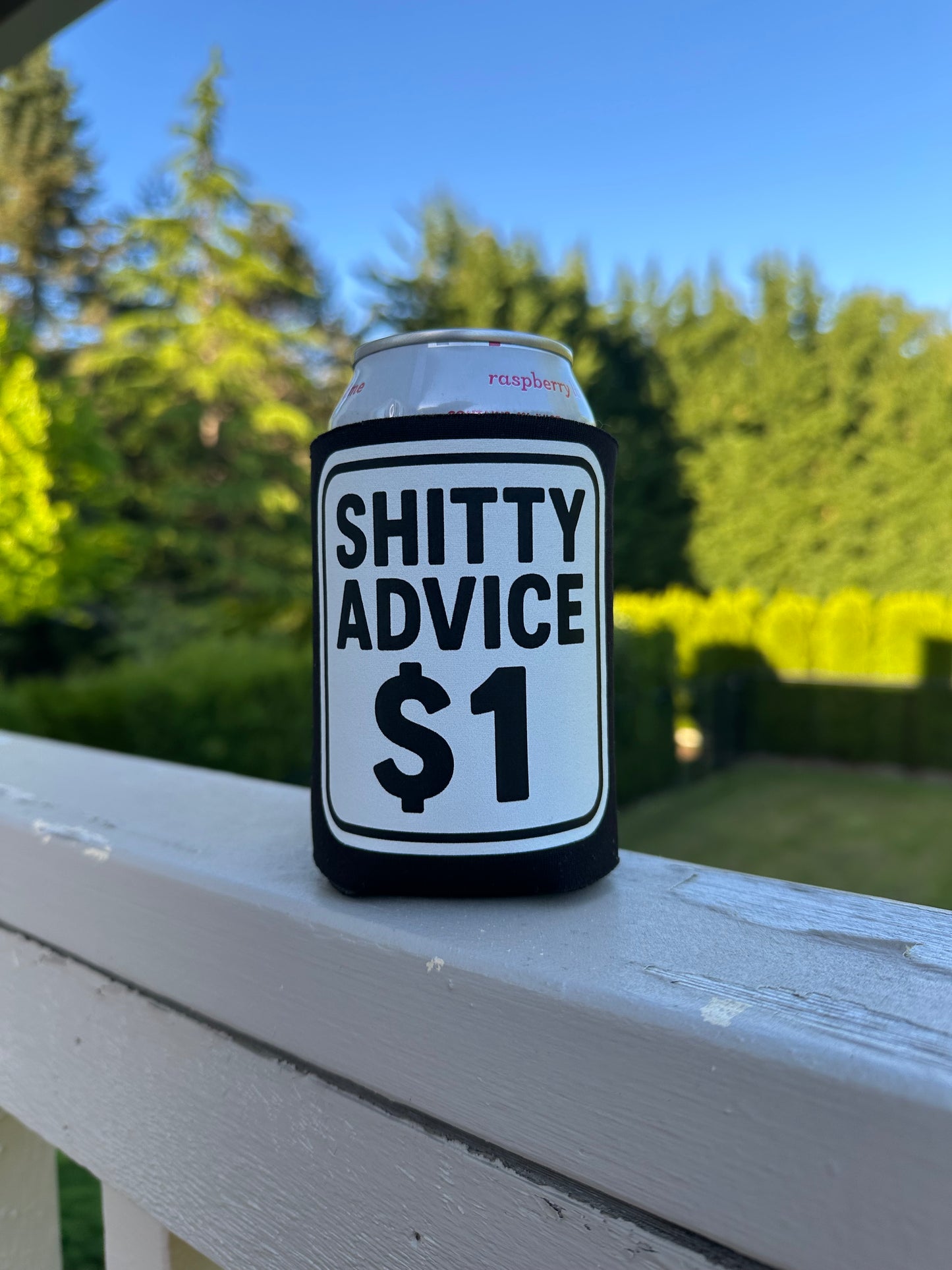 Shitty Advice $1 Funny Can Cooler | Novelty Beer Koozie