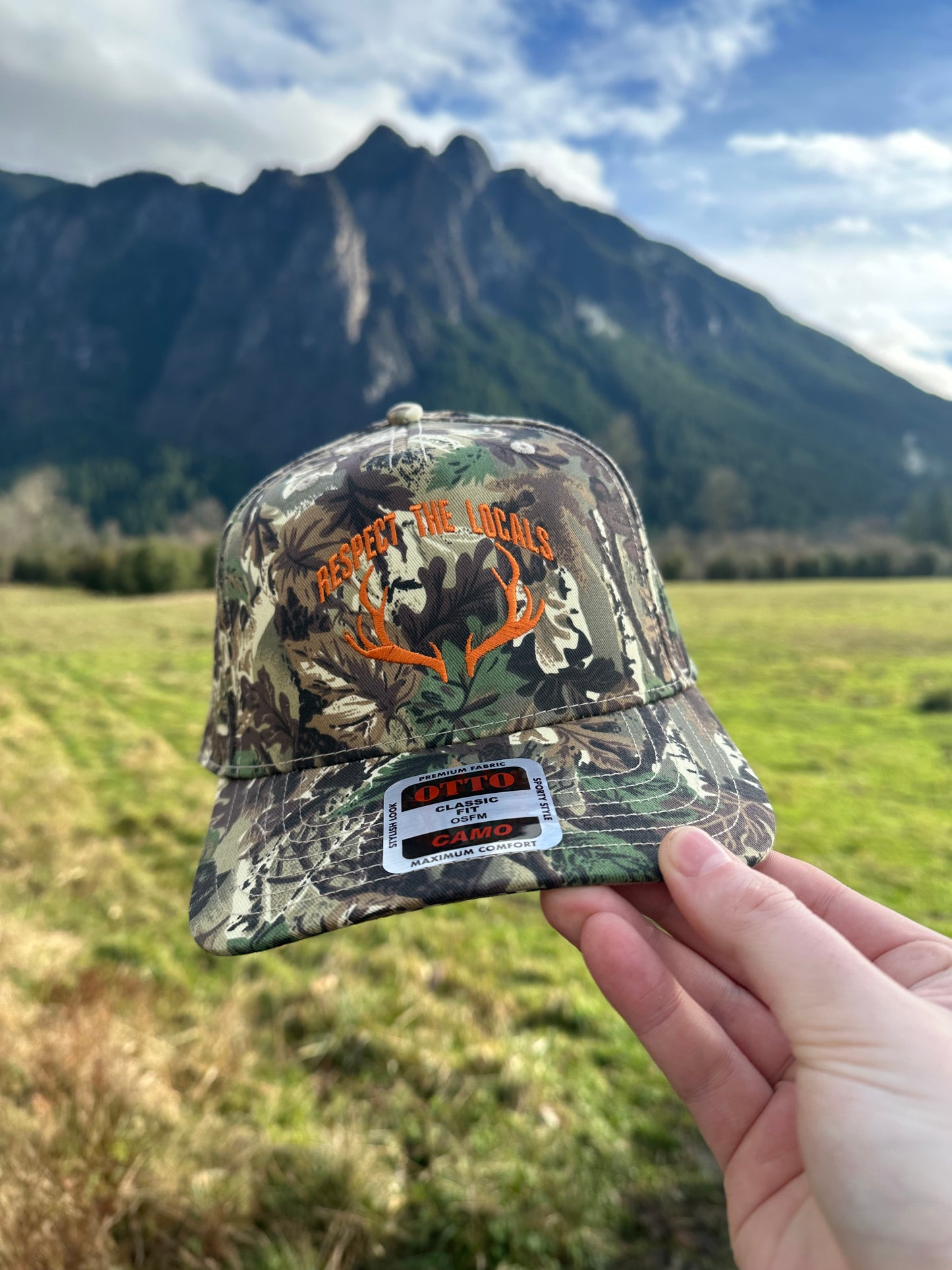 Respect the Locals Embroidered Antler Hat