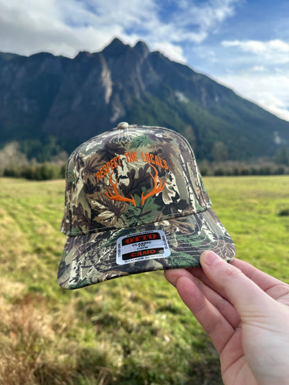 Respect the Locals Embroidered Antler Hat
