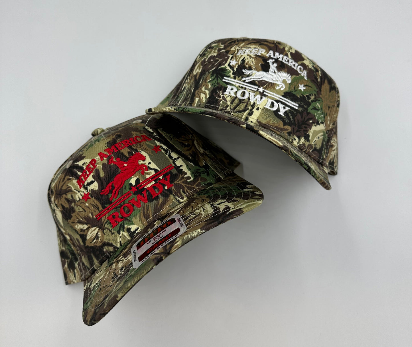 Keep America Rowdy Camo Otto Trucker Hat
