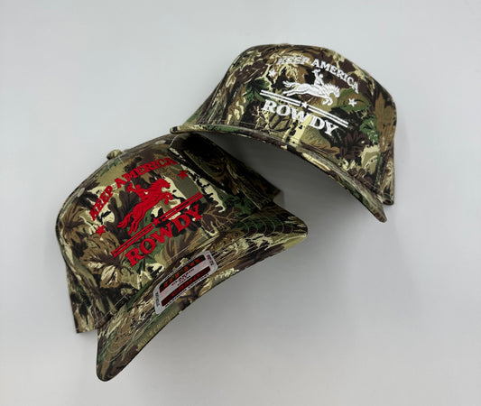 Keep America Rowdy Camo Otto Trucker Hat