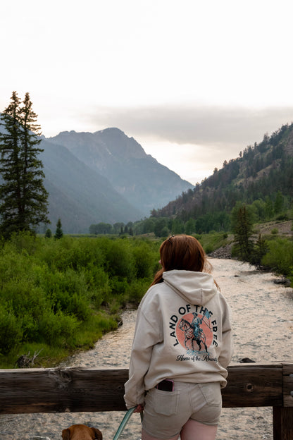Land of the free Home of the rowdy western hoodie