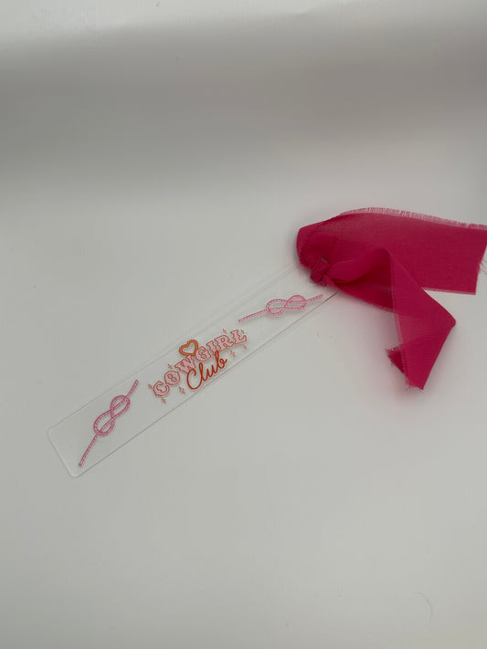Cowgirl Club Acrylic Bookmark | Western Bookmark