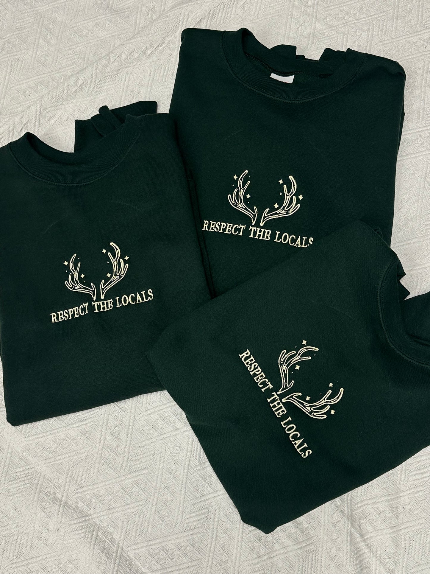 PREORDER - Respect the Locals Embroidered Crewneck