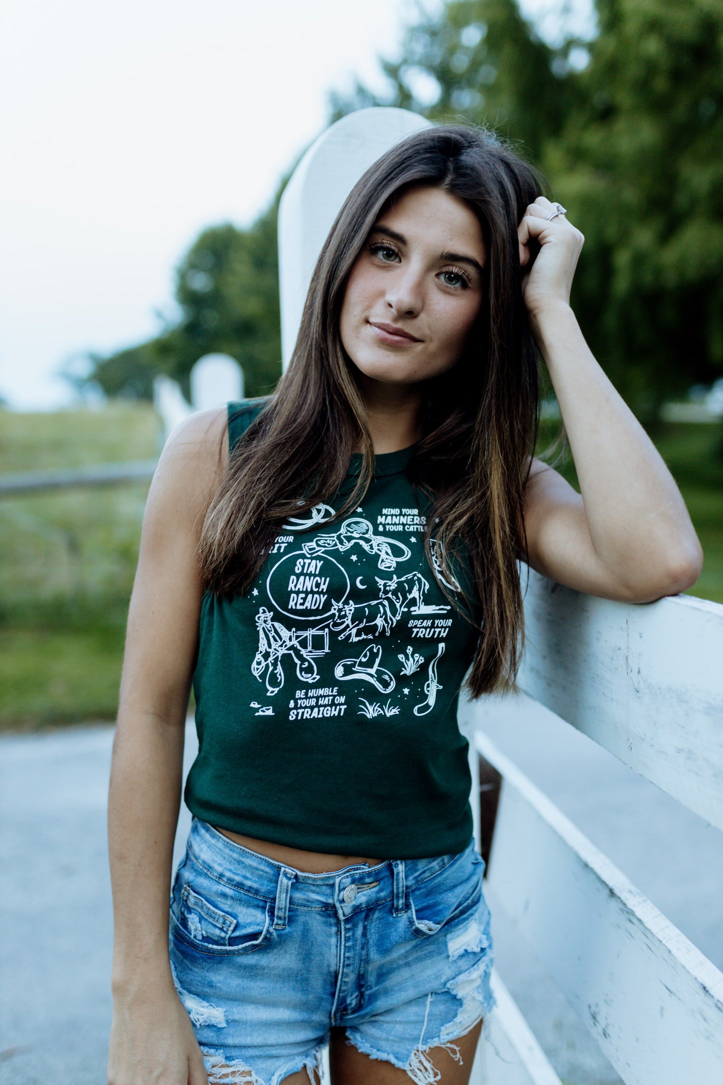 Stay Ranch Ready Racer Tank