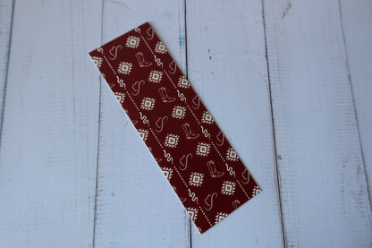 Red aztec Paper Bookmark | Western Bookmark