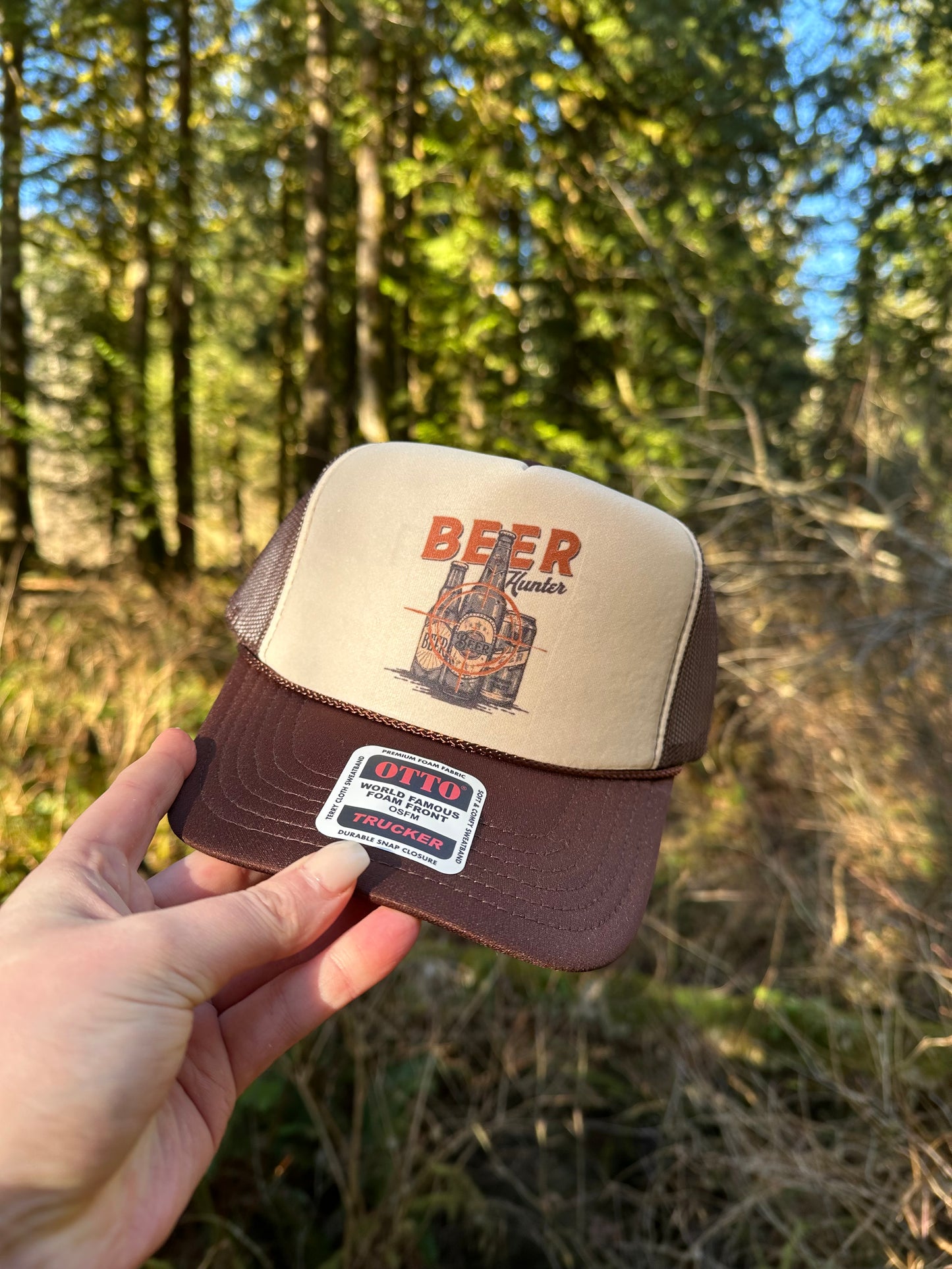 Beer hunter trucker hat
