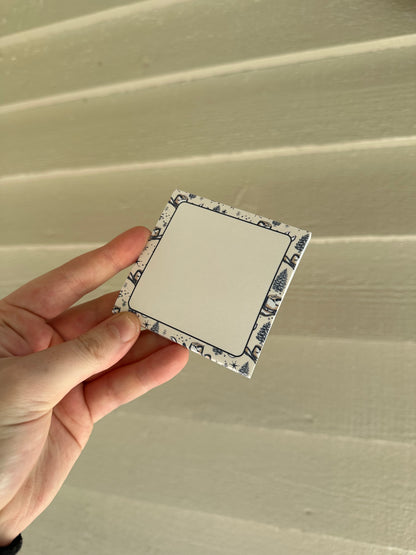 Midnight Cowboy Print Sticky Notes – 3” x 3” Western Post-it® Pad