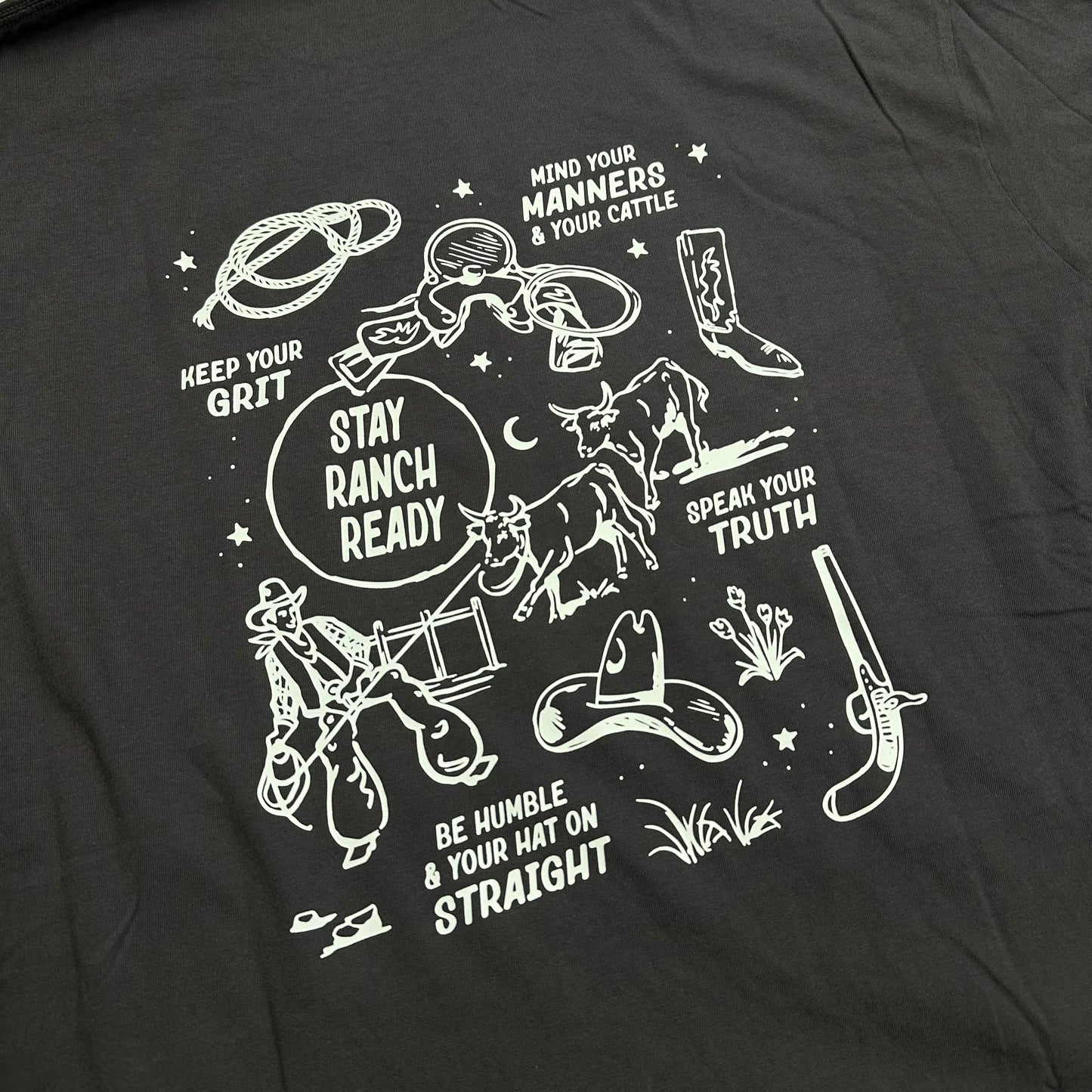 Mind Your Manners Comfort Colors® Tee | Western Graphic Ranch Shirt