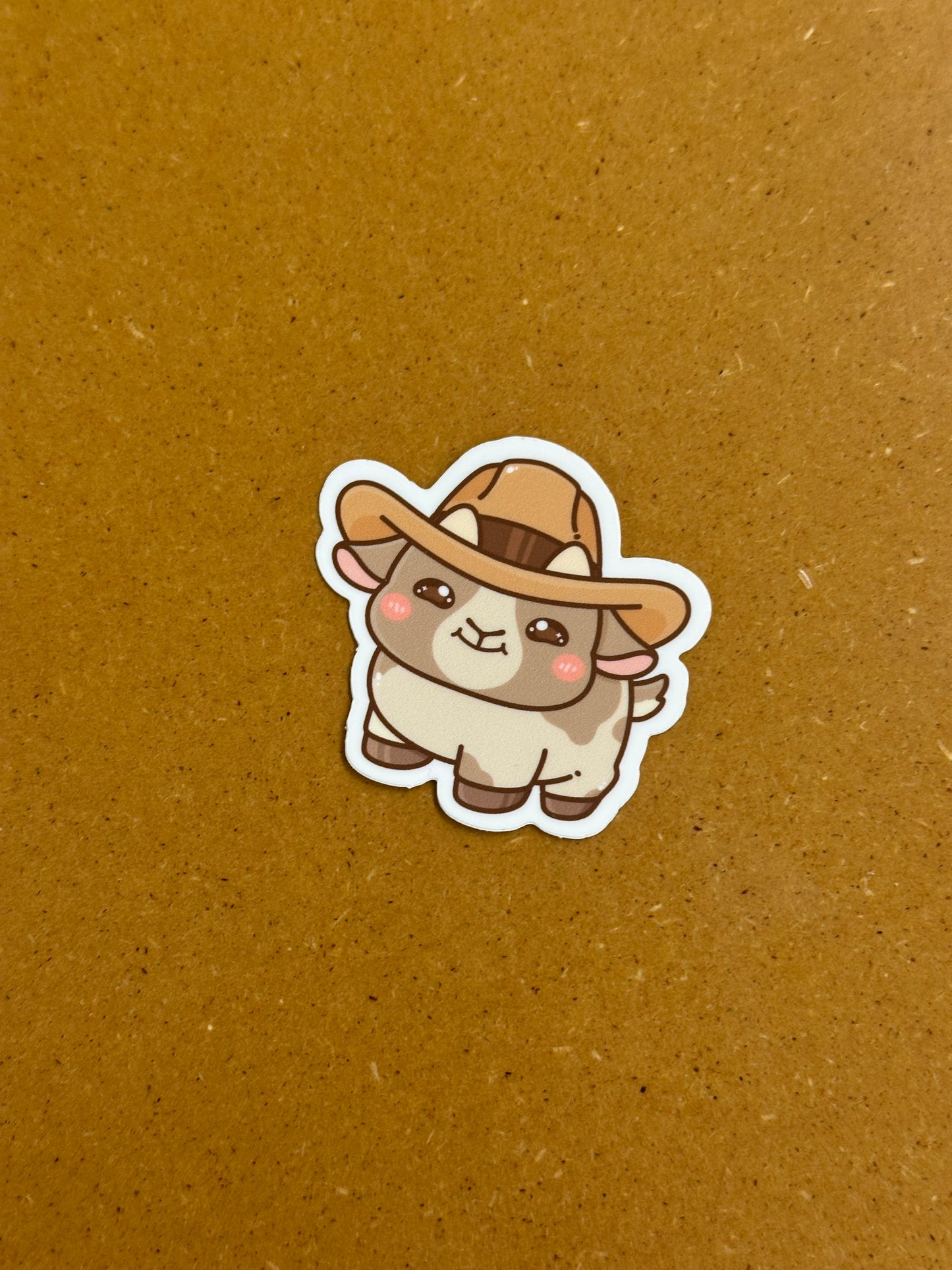 Cowboy Goat Sticker