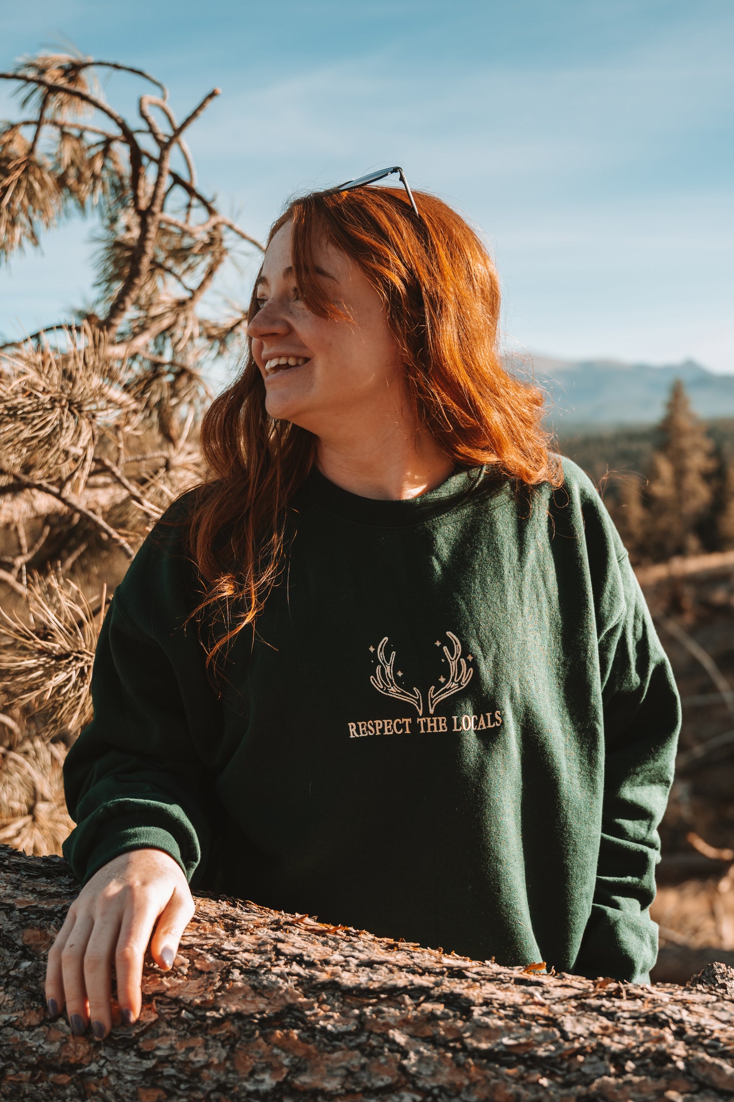 PREORDER - Respect the Locals Embroidered Crewneck
