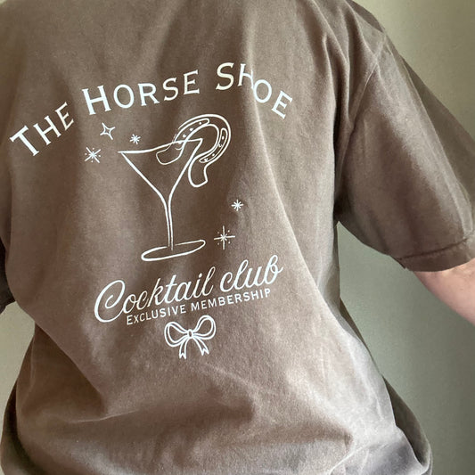 The Horse Shoe Cocktail Club Tee | Western Comfort Colors Tee