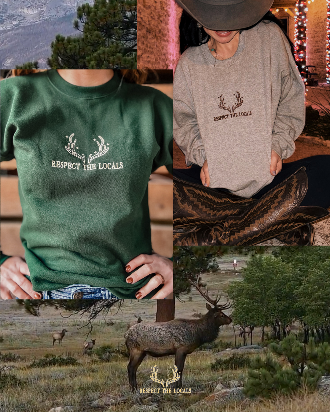 PREORDER - Respect the Locals Embroidered Crewneck