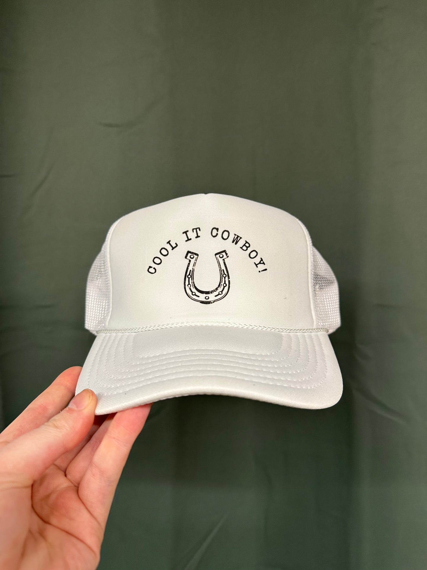 Cool it cowboy horse shoe trucker hat - Destach