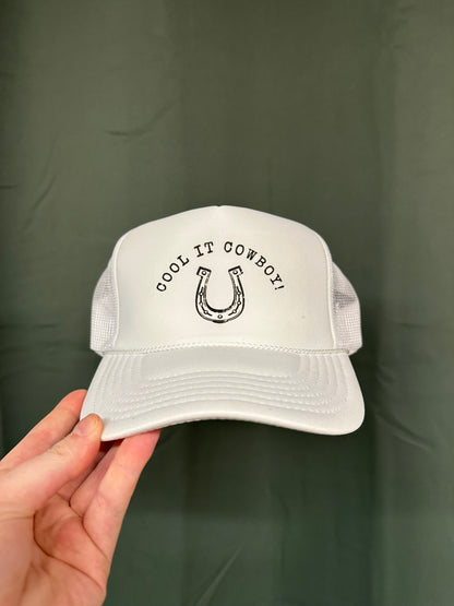 Cool it cowboy horse shoe trucker hat - Destach