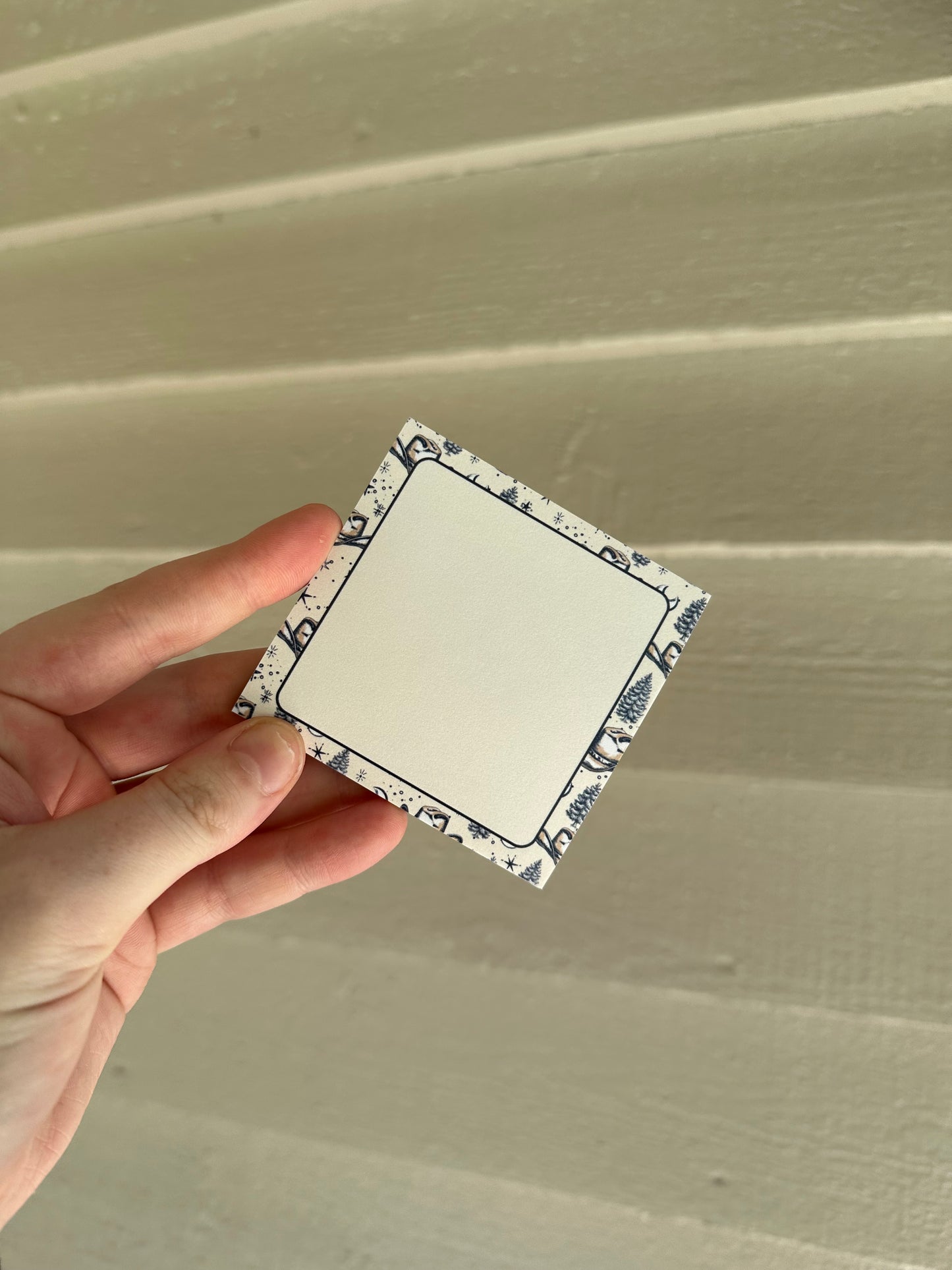 Midnight Cowboy Print Sticky Notes – 3” x 3” Western Post-it® Pad