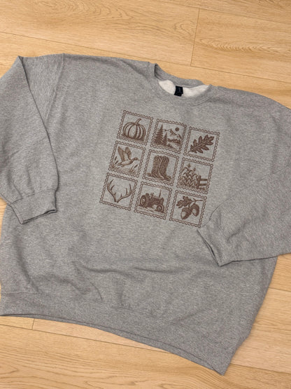 Fall stamps crewneck