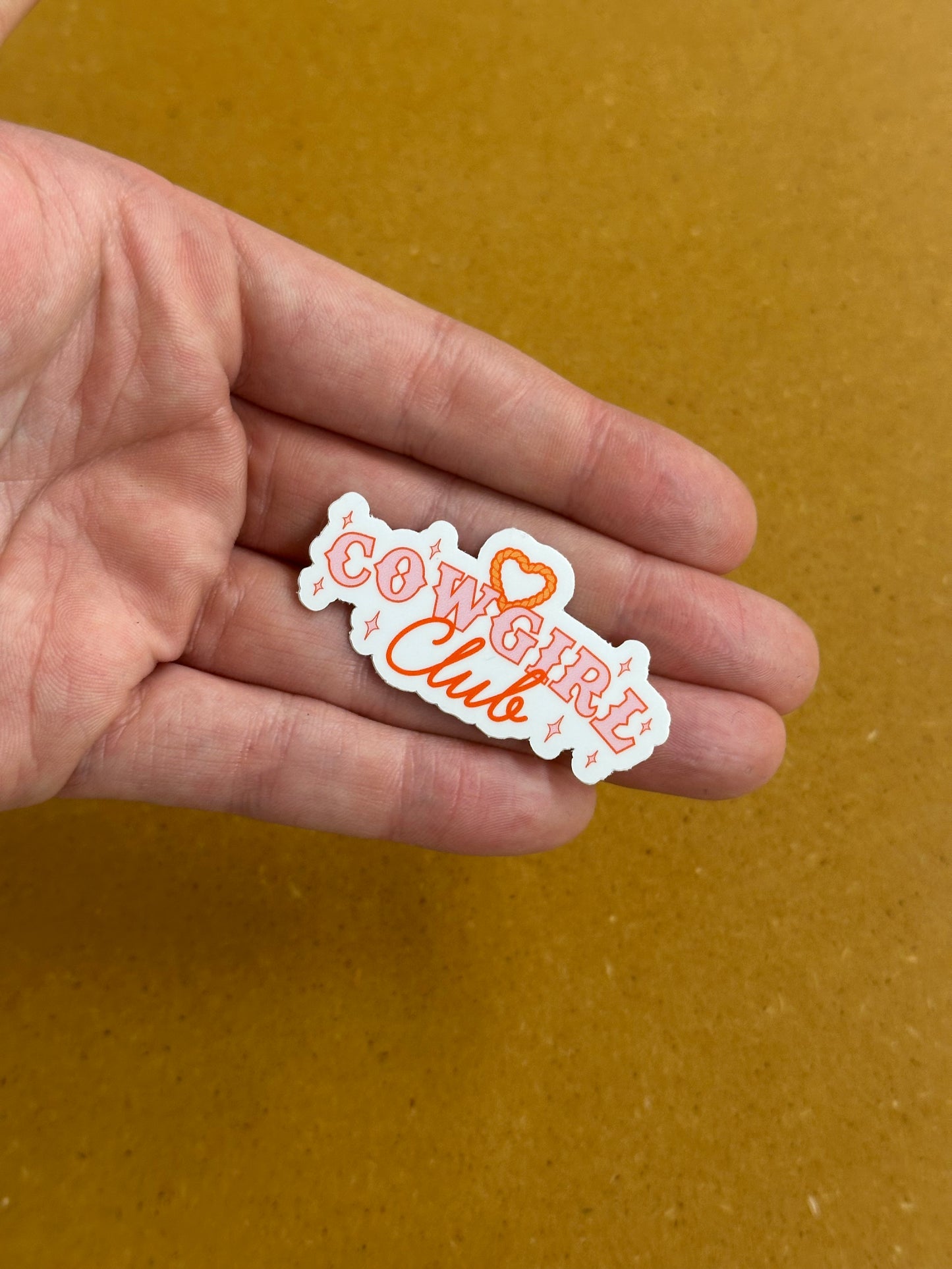 Cowgirl club sticker