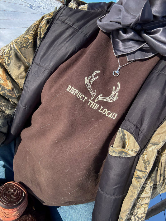 PREORDER - Respect the Locals Embroidered Crewneck