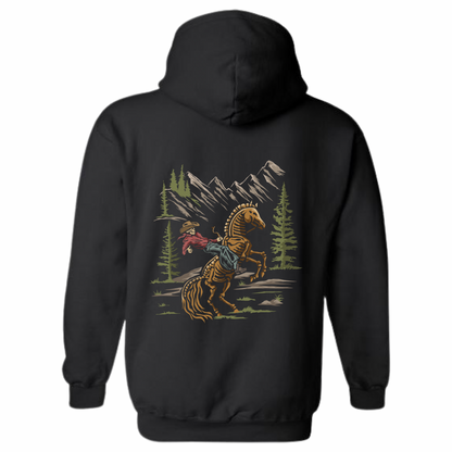 Mountain cowboy Skelton hoodie