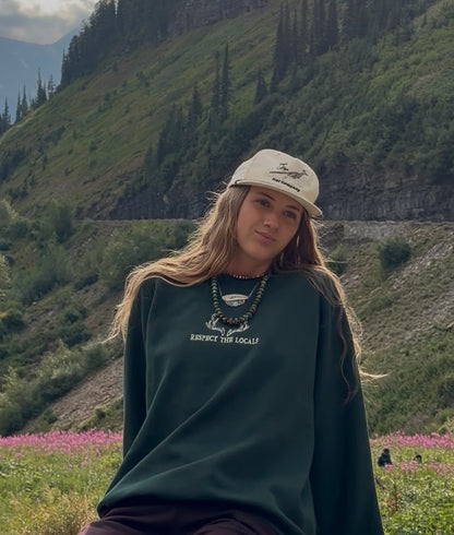 PREORDER - Respect the Locals Embroidered Crewneck