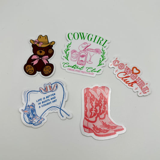 Croquette Cowgirl sticker pack | scrap booking stickers