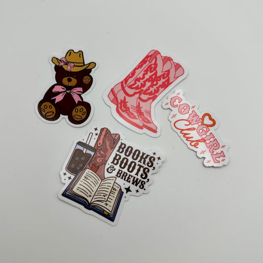 Western book sticker pack | scrap booking stickers