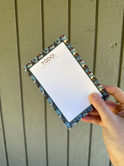 Camping post-it note pad | western todo list