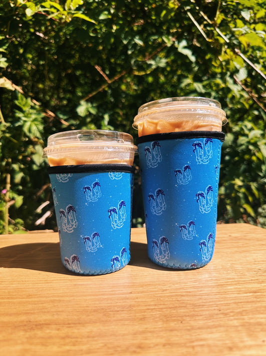 Bow Cowgirl Boots Iced Coffee Cover | Iced Coffee Koozie