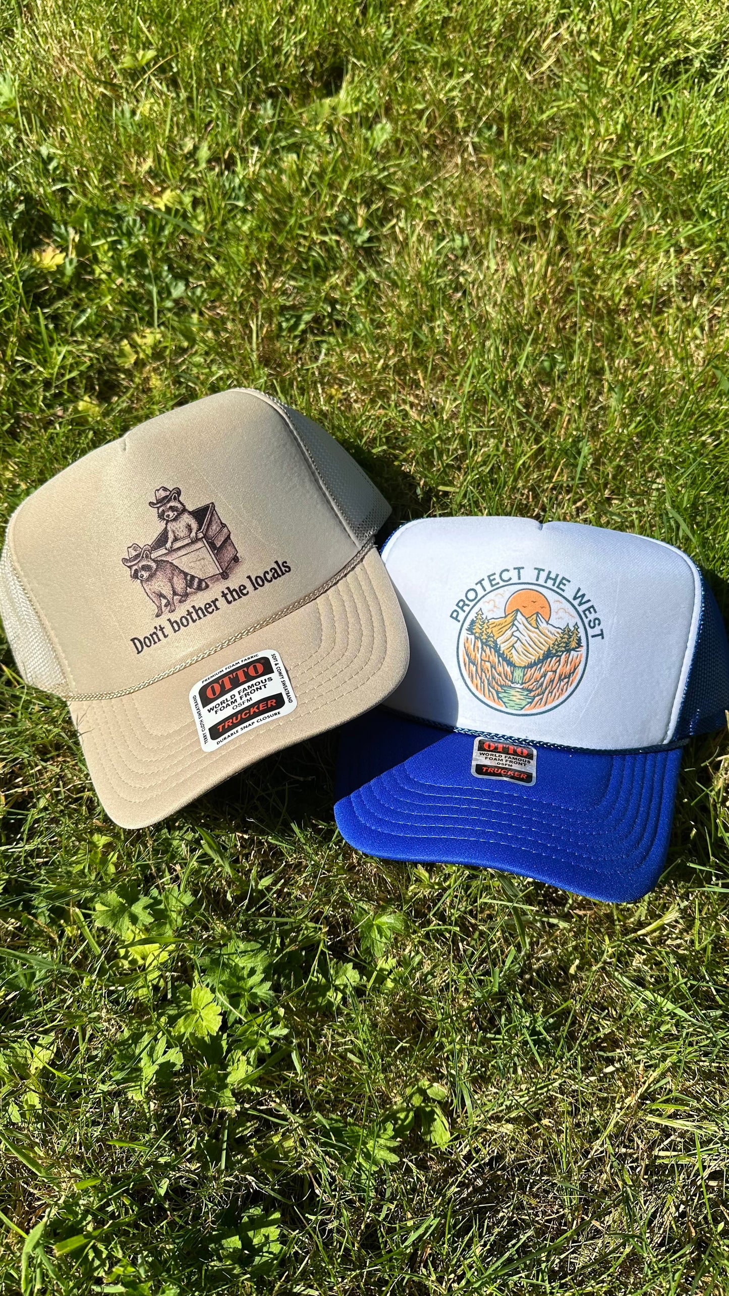 Protect the west trucker hat