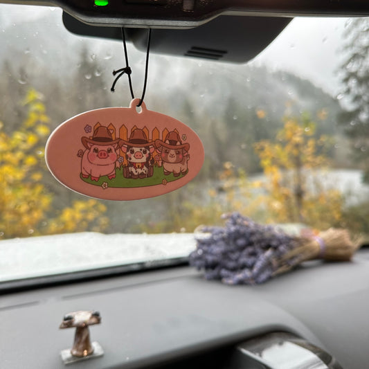 Farm animal car air freshener | western car air freshener