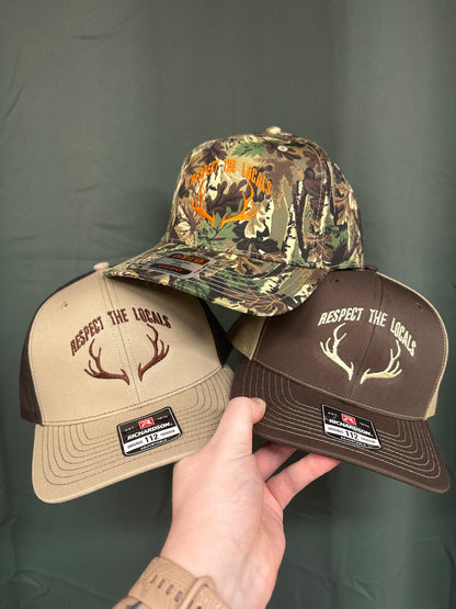 Respect the Locals Embroidered Antler Hat