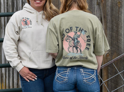 Land of the free Home of the rowdy Comfort colors tee