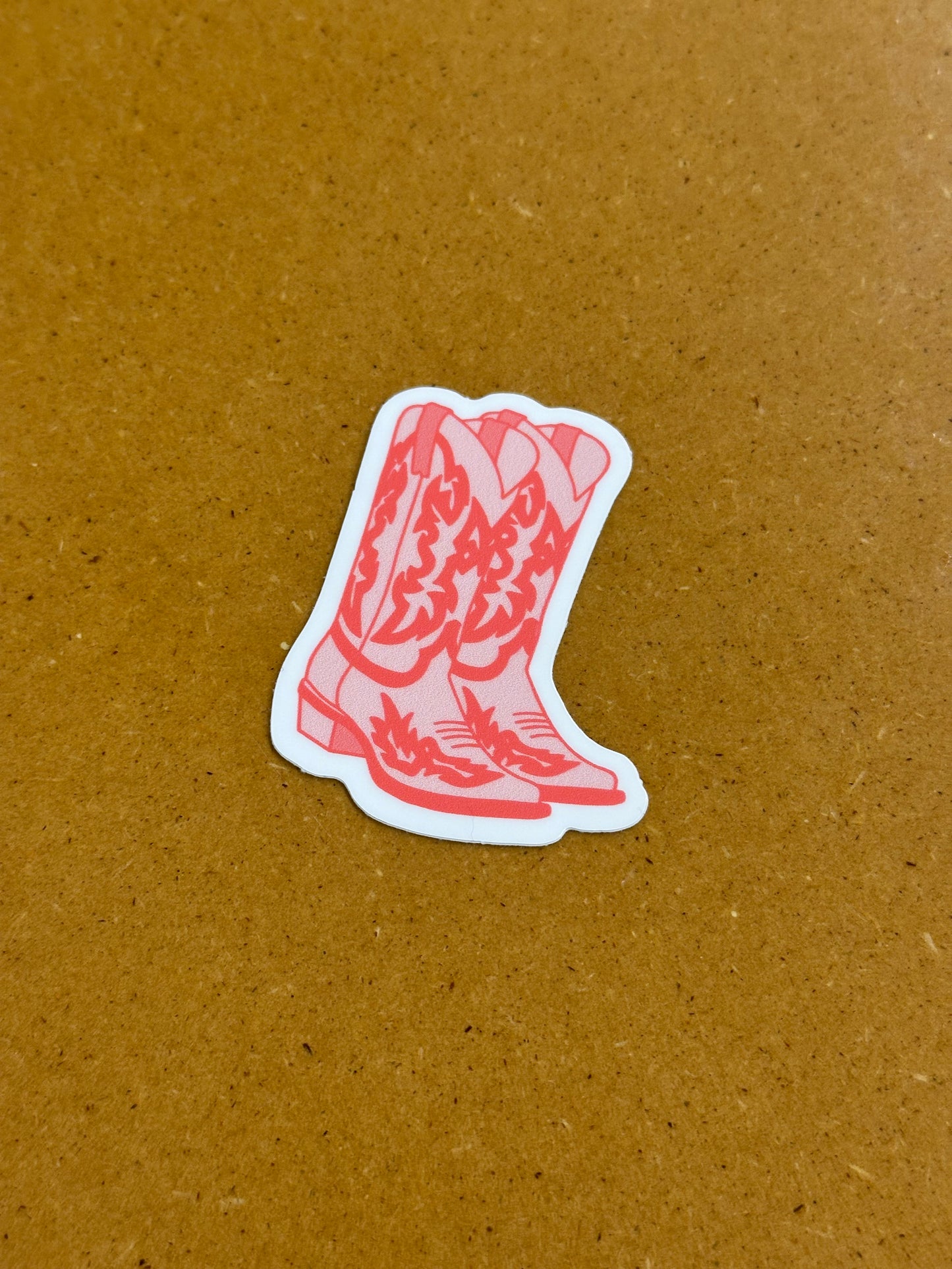 Pink boot sticker