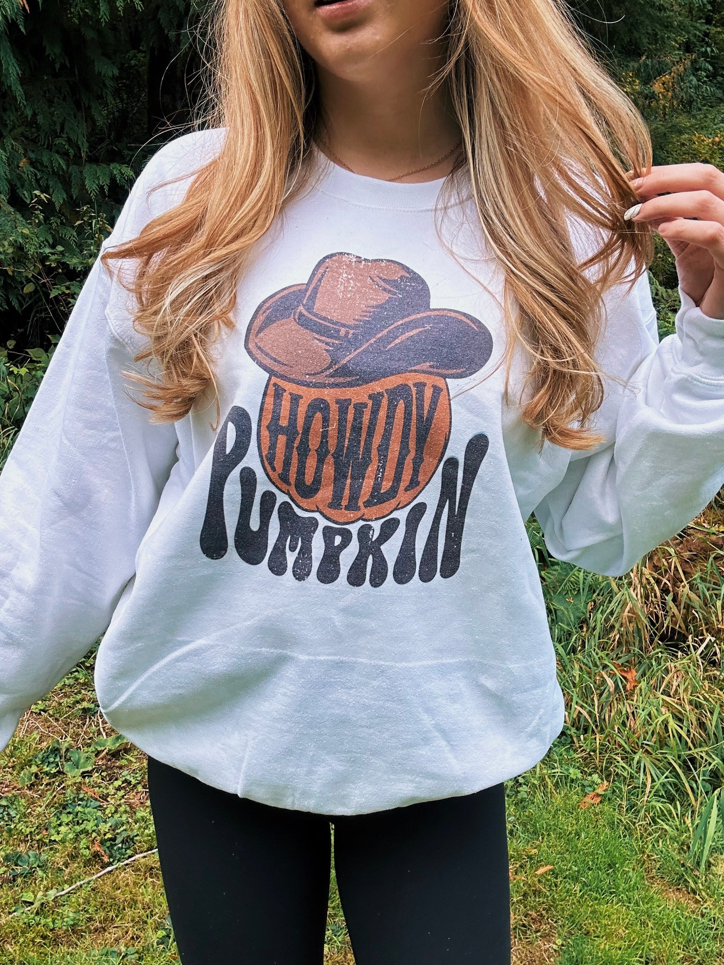 Howdy Pumpkin Hoodie – Western Fall Gildan Unisex crewneck