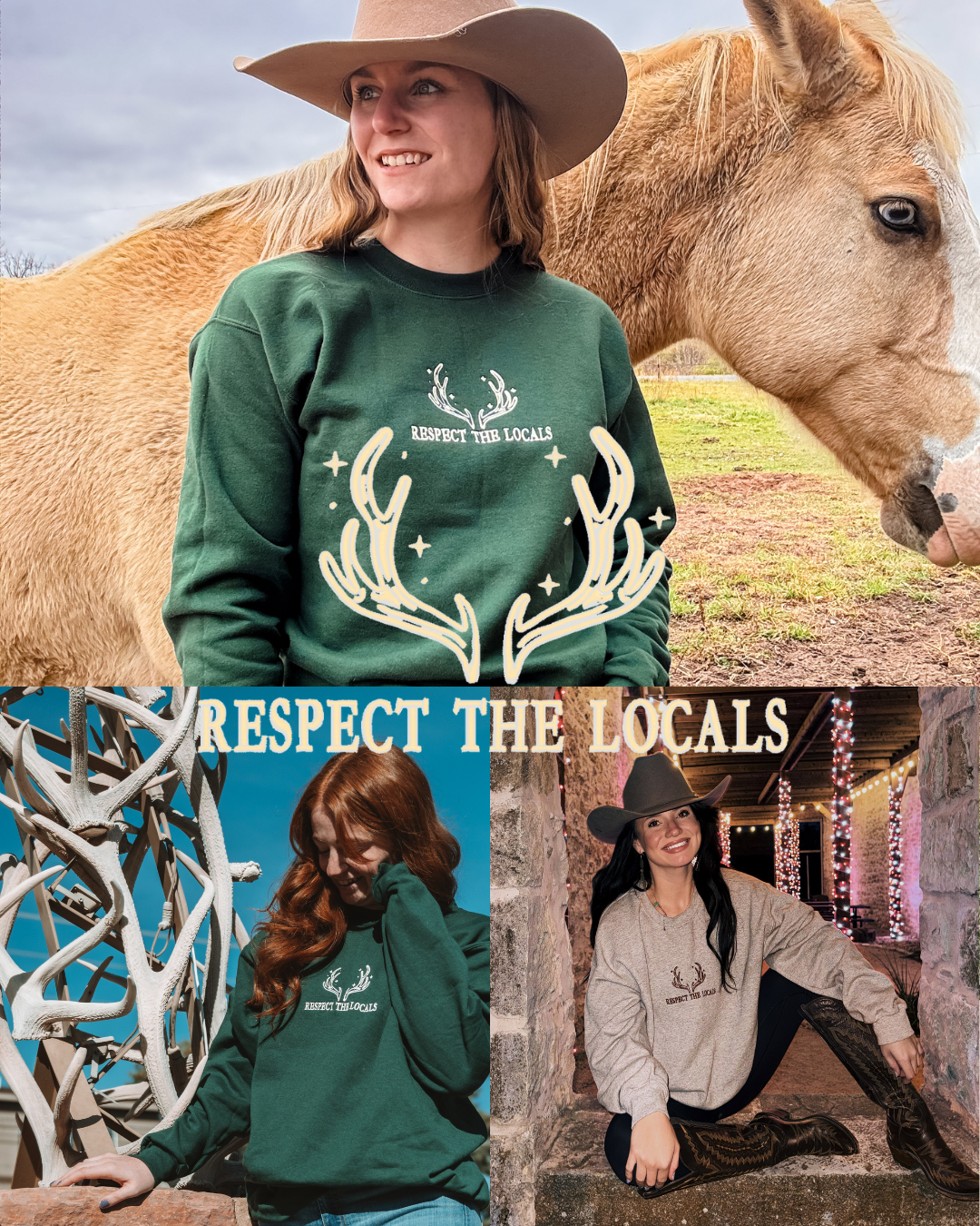 PREORDER - Respect the Locals Embroidered Crewneck
