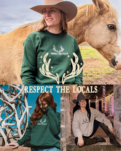 PREORDER - Respect the Locals Embroidered Crewneck