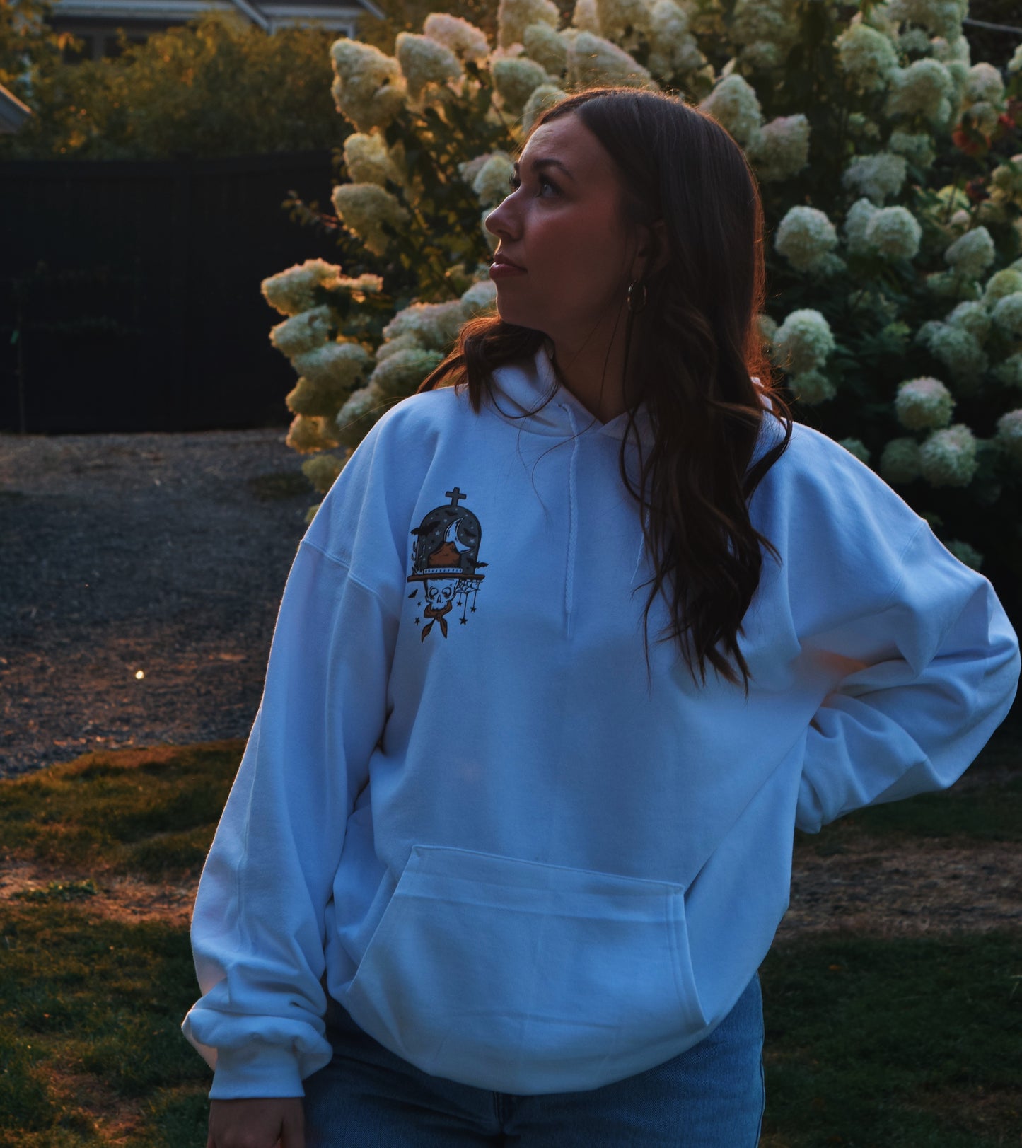 Cowboy skeleton fall Hoodie
