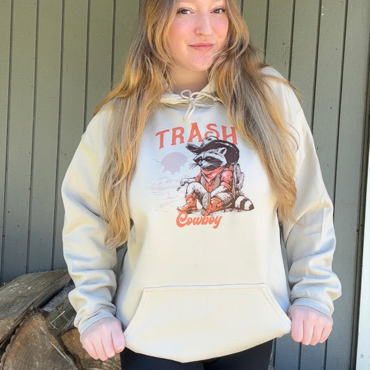 Trash Cowboy Hoodie | Western sweatshirt