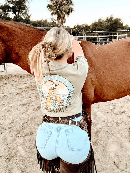 Lets not be Strangers mountain Tee | Western Beer tee